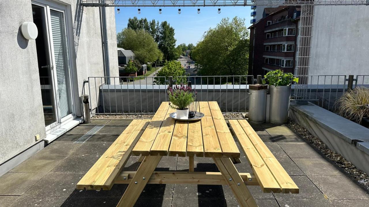 Fischers Ferienwohnung Mit Dachterrasse, Innenstadt Wilhelmshaven Luaran gambar